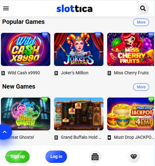 Slot Games at Slottica KZ