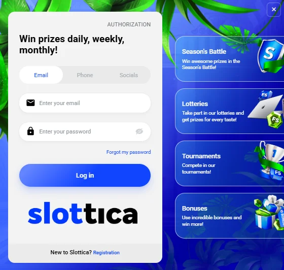 Slottica KZ Login